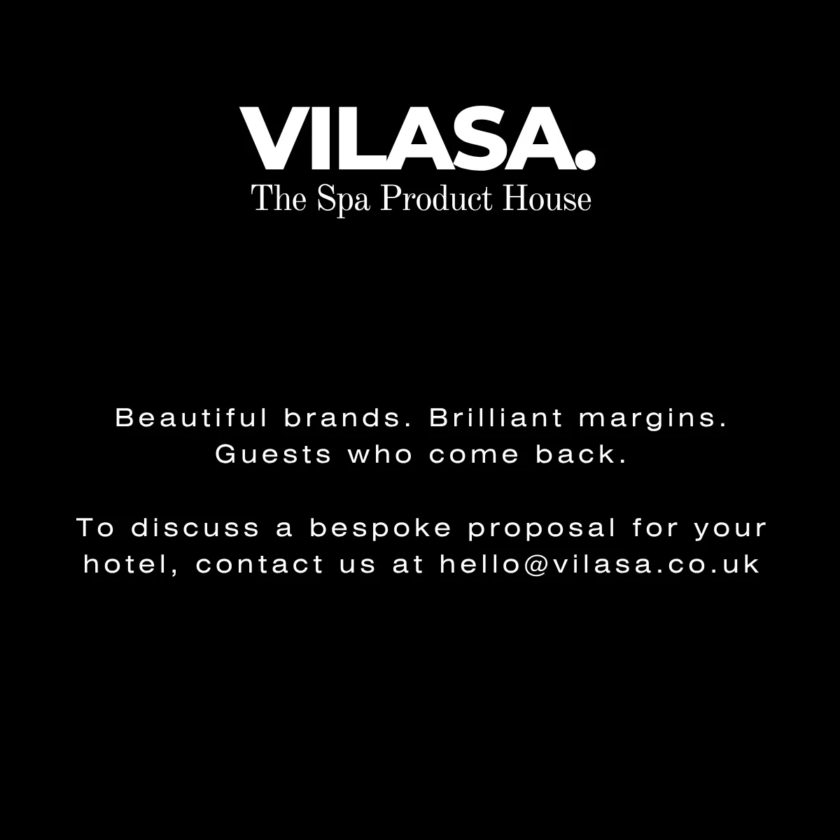 Wellness Cocktail Menu closing slide, VILASA The Spa Product House